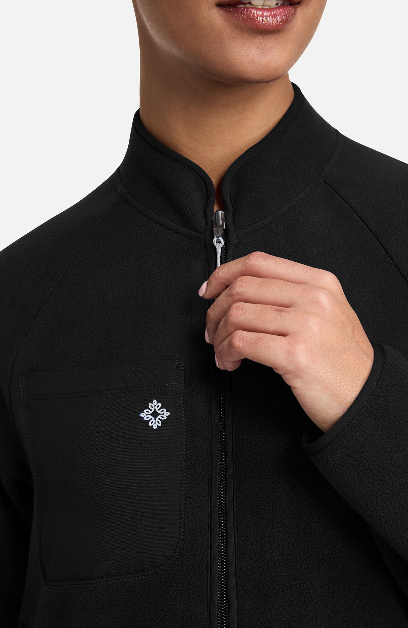 Women's Fleece 5-Pocket Scrub Jacket