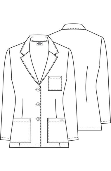 Women's Basic 28" Lab Coat, , large