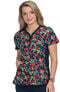 Clearance Women's Thea Tropical Climate Print Scrub Top, , large