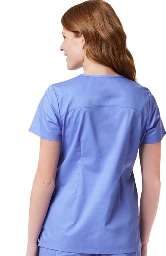 Clearance Women's Signature Mock Wrap Solid Scrub Top
