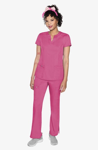 Women's Split Round Neck Scrub Top Women's Split Round Neck Scrub Top