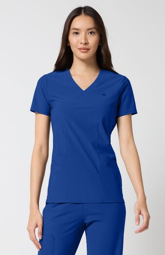 Women's 2-Pocket Shaped V-Neck Scrub Top Women's 2-Pocket Shaped V-Neck Scrub Top