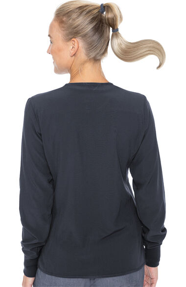 Women's Warm Terrain Zip Up Solid Scrub Jacket, , large