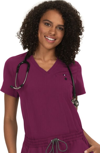 Women's Ready To Work Solid Scrub Top, , large