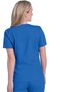 Clearance Women's Rounded V-Neck Solid Scrub Top, , large