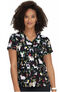 Clearance Women's Leslie Fancy Party Print Scrub Top, , large