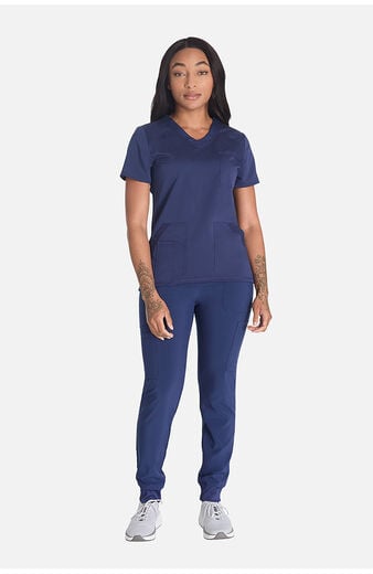 Women's V-Neck Solid Scrub Top Women's V-Neck Solid Scrub Top