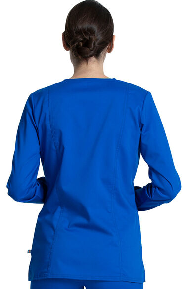 Women's Long Sleeve Solid Scrub Top, , large