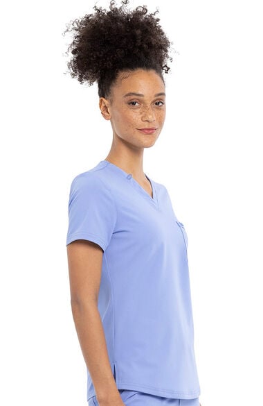 Clearance Women's Tuckable Solid Scrub Top, , large