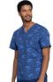 Clearance Men's Stay In School Print Scrub Top, , large