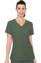 Women's Doubled Pocket Solid Scrub Top, , large