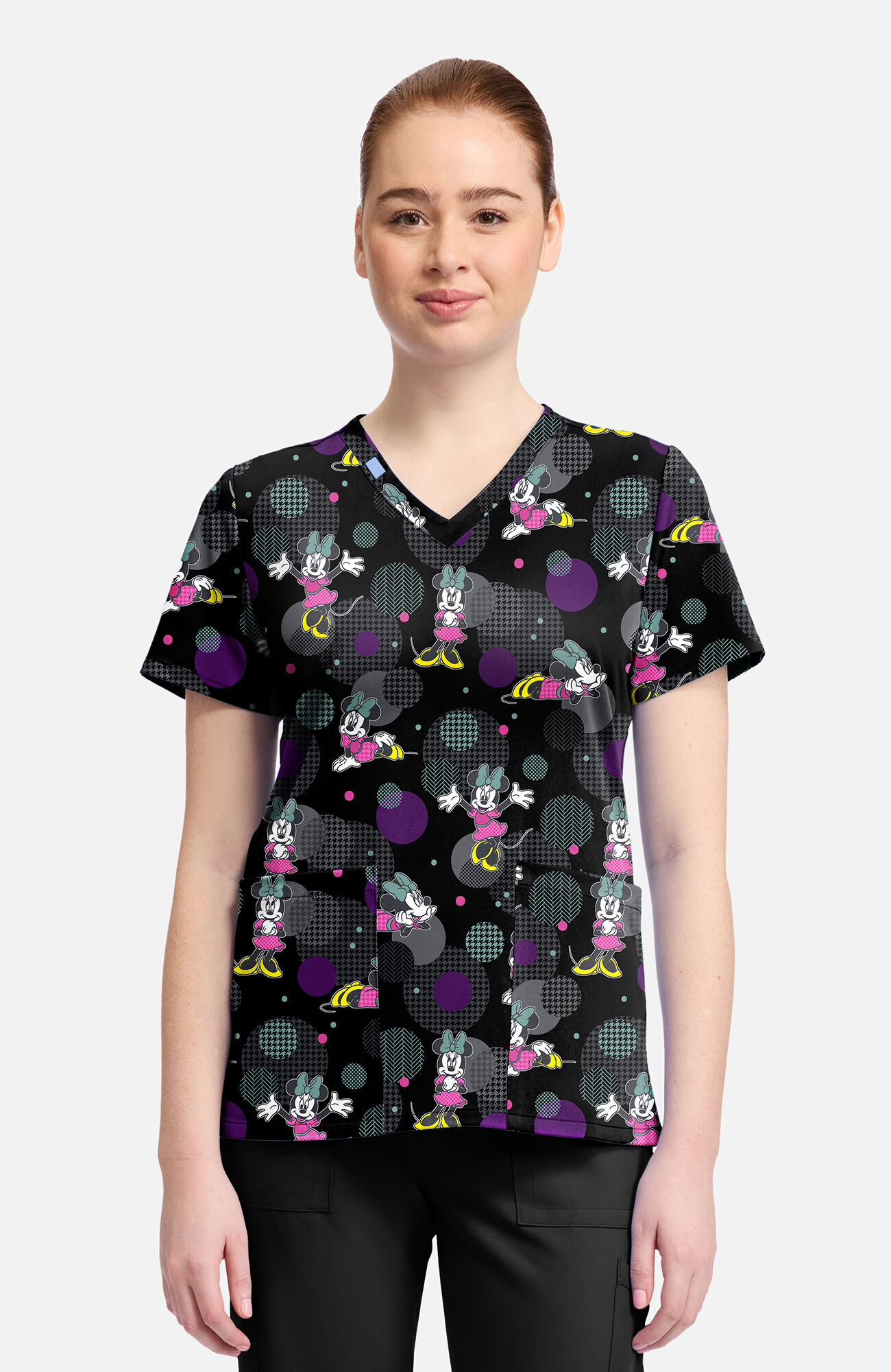 Women's Minnie Weave Your Dream Print Scrub Top