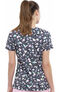 Clearance Women's Open Hearted Print Scrub Top, , large