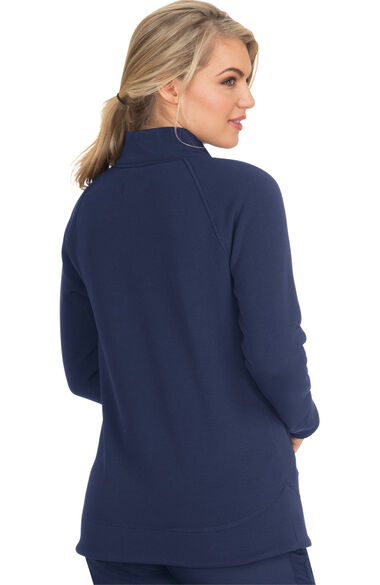 Women's Wellness Solid Scrub Jacket, , large