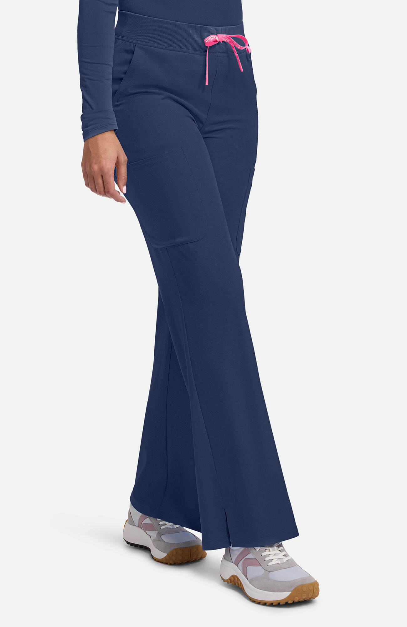 Women's Wide Leg Pull On Scrub Pant, NAV Navy | navy, large
