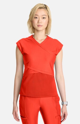Women's Knit Dolman Wrap Scrub Top Women's Knit Dolman Wrap Scrub Top