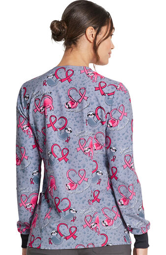 Clearance Women's Care Slow Much Print Scrub Jacket