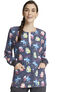 Clearance Women's Snap Front Science Friends Print Jacket, , large
