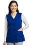 Clearance Women's Button Front Solid Scrub Vest, , large