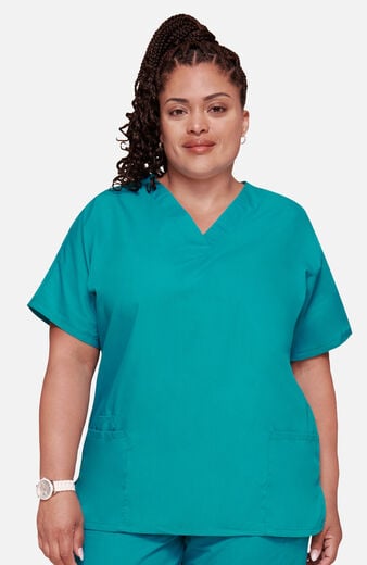 Women's 3-Pocket Dolman V-Neck Scrub Top Women's 3-Pocket Dolman V-Neck Scrub Top