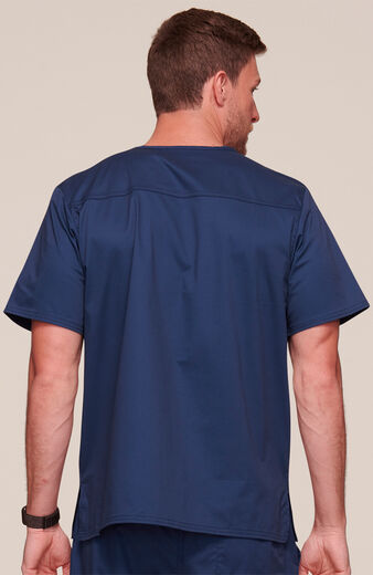 Men's V-Neck Chest Pocket Solid Scrub Top Men's V-Neck Chest Pocket Solid Scrub Top