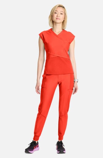 Women's Knit Dolman Wrap Scrub Top Women's Knit Dolman Wrap Scrub Top