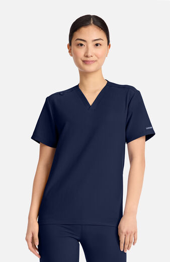 Unisex Tuck-In Pocketless V-Neck Scrub Top Unisex Tuck-In Pocketless V-Neck Scrub Top