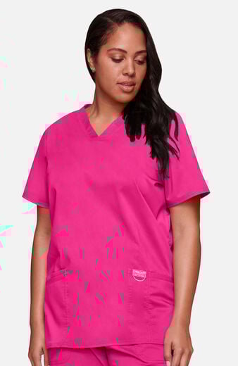 Women's 3-Pocket V-Neck Stretch Scrub Top Women's 3-Pocket V-Neck Stretch Scrub Top
