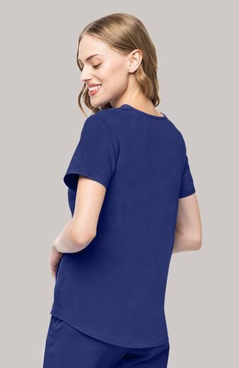 Women's Notch V-Neck 3-Pocket Scrub Top Women's Notch V-Neck 3-Pocket Scrub Top
