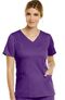 Women's Double V-Neck Solid Scrub Top, , large