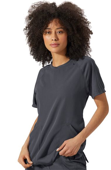 Clearance Women's Comfort Crew Neck Solid Scrub Top, , large