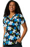 Clearance Women's V-Neck 3 Pocket Caribbean Surf Print Scrub Top, , large