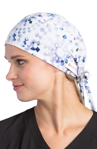 Women's Kaleidoscope Print Scrub Hat
