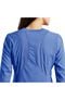 Women's Zip Front Mesh Detail Solid Scrub Jacket, , large