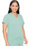 Clearance Women's Kerri V-Neck Shirttail Solid Scrub Top, , large