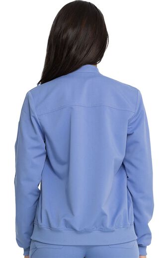 Women's Zip Front Solid Scrub Jacket