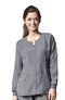 Women's Button Front Solid Scrub Jacket, , large
