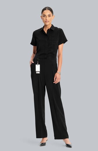 Women's Pleated Wide Leg Scrub Pant Women's Pleated Wide Leg Scrub Pant