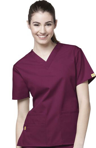 Women's Bravo Lady Fit V-Neck Solid Scrub Top, Women's Bravo Lady Fit V-Neck Solid Scrub Top