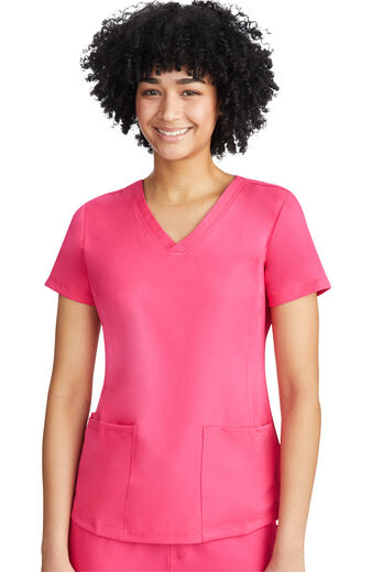 Women's Monica V-Neck Solid Scrub Top, Women's Monica V-Neck Solid Scrub Top