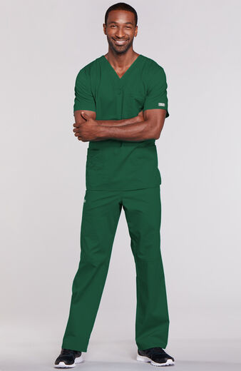 Unisex Scrub Set: 4-Pocket V-Neck Top & 5-Pocket Cargo Pant Unisex Scrub Set: 4-Pocket V-Neck Top & 5-Pocket Cargo Pant