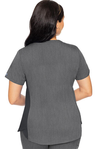 Women's Kerri V-Neck Shirttail Solid Scrub Top