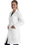 Clearance Women's Notched Collar 3 Pocket Lab Coat, , large