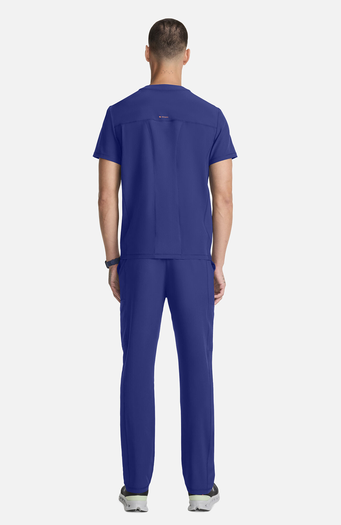 Men's Tuck-In Crew Neck Scrub Top, , large