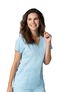 Clearance Women's COOLMAX V-Neck Mesh Panel Solid Scrub Top, , large