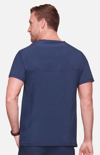 Men's Scrub Set: Stretch V-Neck Top & Zip Fly 6-Pocket Cargo Pant Men's Scrub Set: Stretch V-Neck Top & Zip Fly 6-Pocket Cargo Pant