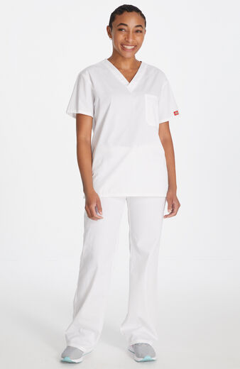 Unisex Scrub Set: V-Neck Top & Drawstring Pant Unisex Scrub Set: V-Neck Top & Drawstring Pant