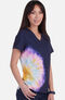 Women's Lani Tie Dye Splash Print Scrub Top, , large