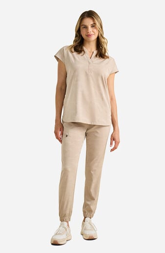 Women's Journey Mandarin Collar Camo Scrub Top Women's Journey Mandarin Collar Camo Scrub Top