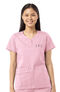 Clearance Women's Patience Curved Notch Solid Scrub Top, , large
